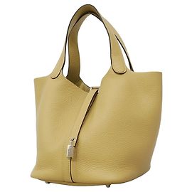 Sac cabas Hermès Picotin Lock MM Marron