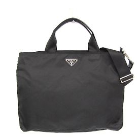 Sac cabas en nylon TESSUTO Prada Noir