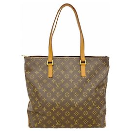 Sac cabas Louis Vuitton Monogram Cabas Mezzo Marron