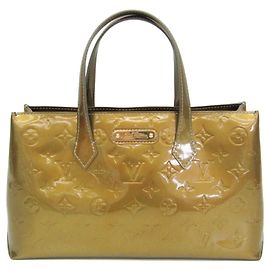 Sac à main Louis Vuitton Monogram Vernis Wilshire PM Gris