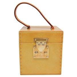 Bolso de mano/Neceser Louis Vuitton Vernis Bleecker M91002 Amarillo
