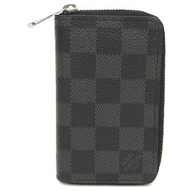 Portafoglio Zippy Damier Graphite Louis Vuitton Nero