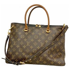 Borsa Louis Vuitton Monogram Pallas Nero