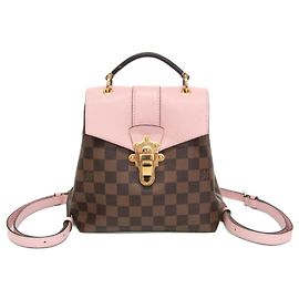 Louis Vuitton Damier Clapton Backpack Brown Pink