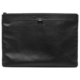 Pochette Discovery Louis Vuitton en cuir Monogram Shadow noir Noir