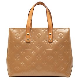 Louis Vuitton Marrom Monogram Vernis Reade PM Marrom Castanho claro