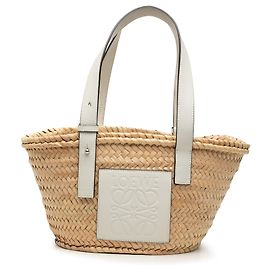 Cabas LOEWE Beige Small Raffia Anagram Basket Autre