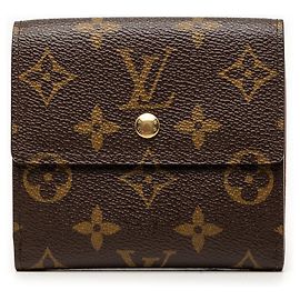 Portafoglio Elise Monogram Marrone Louis Vuitton Marrone
