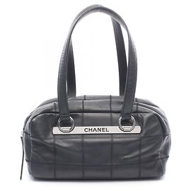 Borsa Chanel Chocolate Bar Boston Bag Nero