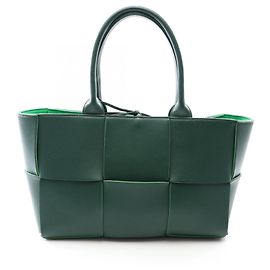 Borsa Bottega Veneta Arco Small Maxi Intrecciato Verde