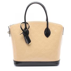 Louis Vuitton Lockit PM Handtasche Schwarz Beige Andere