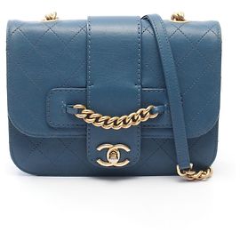 Borsa a Spalla Chanel Matelassé Blu