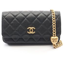 Borsa a tracolla porta telefono Chanel Matelassé Nero