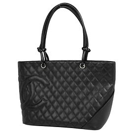 Chanel Cambon Line Large Tote Bag Schwarz