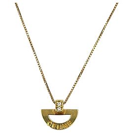 Céline Colar Celine em ouro 18K com diamantes Dourado