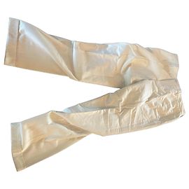 Brunello Cucinelli Pantalones de algodón beige Beige