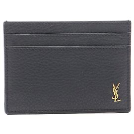 Tiny Cassandra Lederkartenetui Saint Laurent Schwarz