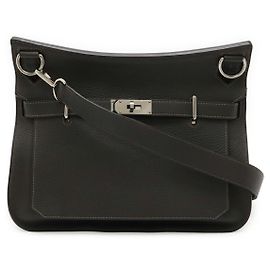 Hermès Bolsa de ombro Hermes Jypsiere 34 em couro Togo Cinza