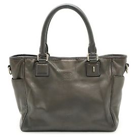 Bolso de mano Anagram en piel napa Loewe Gris