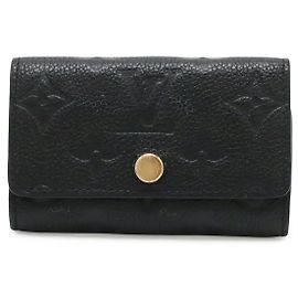 Porte-clés en cuir Monogram Empreinte Louis Vuitton Noir