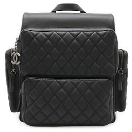 Chanel Caviar Leather Backpack Black