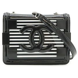 Borsa a tracolla Chanel Lego Boy in pelle e plastica Nero