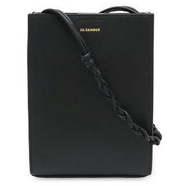 Bolsa de ombro Jil Sander Tangle SM de couro preto Preto