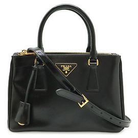 Bolsa 2WAY Prada Galleria Saffiano Preto
