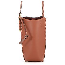 Bolsa de ombro Loewe Gate Pochette Marrom