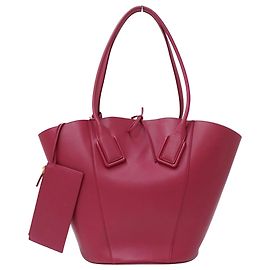 Borsa Tote in pelle rosa e viola Bottega Veneta Rosa Porpora