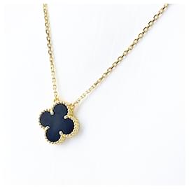 Collar Vintage Alhambra Onyx Van Cleef & Arpels Dorado