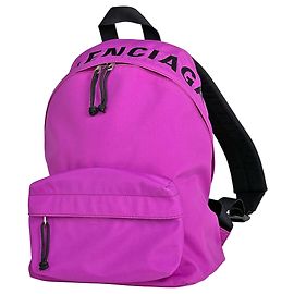 Balenciaga Purple Nylon Backpack Purple