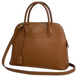 Hermès Hermes Bolide 31 Handbag in Gold Courchevel Leather Golden