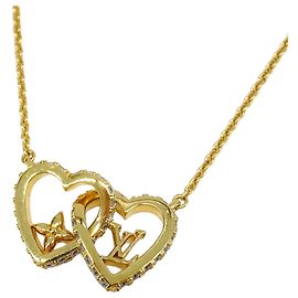 Collana con strass Louis Vuitton da donna D'oro