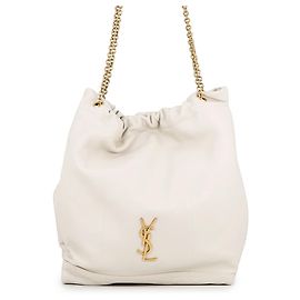 Bolsa de ombro Jamie em pele de cordeiro com corrente Yves Saint Laurent Cru