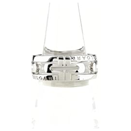 Bulgari Bvlgari BVLGARI Parentesi Ring mit Durchbruchmuster Silber
