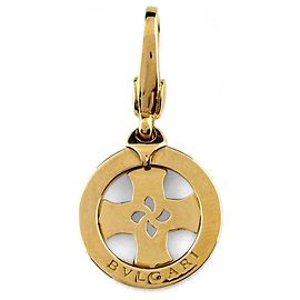 Bulgari Pendente Bvlgari BVLGARI Tondo Cross Top in oro giallo D'oro