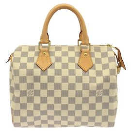 Bolso Boston Louis Vuitton Damier Azur Speedy Blanco Azul