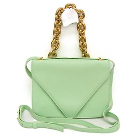 Bottega Veneta Mount Leather Small Vert