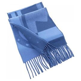 Hermès Hermes Blue Cashmere Stole Blue
