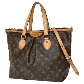 Louis Vuitton Palermo PM 2-Way Tote Bag Braun