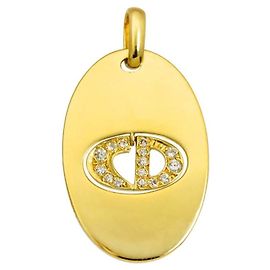 Pendente Christian Dior in oro giallo 18K e diamante Altro