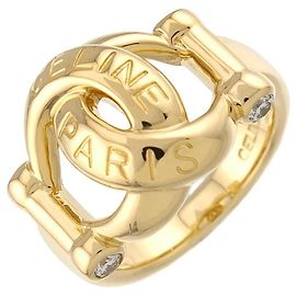 Céline Celine 18K Gelbgold Diamant Ring Andere