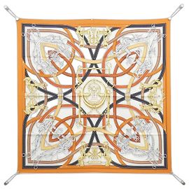Hermès Hermes HARNAIS LEGENDAIRE Schal Orange