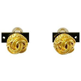 Chanel Orecchini Vintage logo CC D'oro