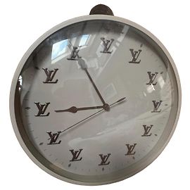 Louis Vuitton Monogram Virgil Abloh Limited Edition Wall Clock Grey Monogram