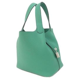Hermès Bolsa Hermes Picotin Lock PM Verde claro