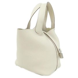 Hermès Hermes Picotin Lock PM Handbag White Cream