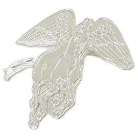 Hermès Anel para lenço Hermes Pegase 603873S Prata