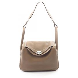 Hermès Borsa a tracolla Hermes Lindy 26 Marrone Taupe